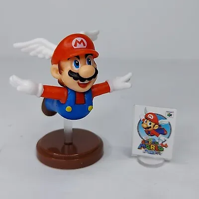 Super Mario 64 2  Wing Hat Mario W/ Game Choco Egg Mini Figure Gashapon Furuta • $20