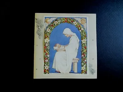 Vintage Unused Margaret Tarrant Xmas Greeting Card Beautiful Madonna & Child  • $36