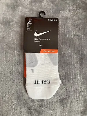 Nike  No Show Cushioned Running Socks 1 Pair 6-8 Cushioned Socks White • $11.11