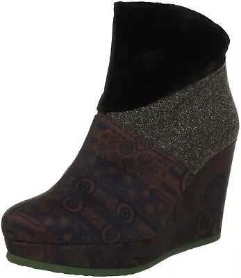 £146.45 • Buy Desigual Women's Liepaja Brown Multi Colored Boots