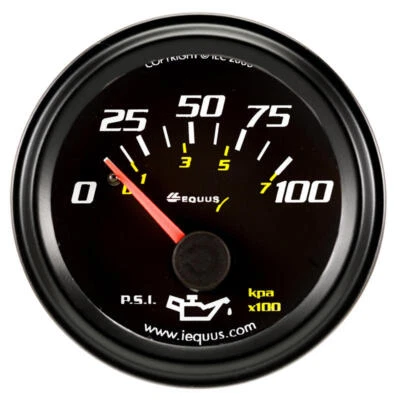 $17.12 • Buy Equus Engine Oil Pressure Gauge 6234; 6000 Series 0-100 Psi 2  Mechanical