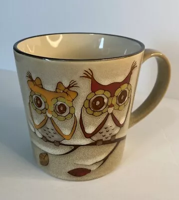 Great Gatherings Owls Cup Mug Oversized Ceramic Stoneware Vintage Style • $9