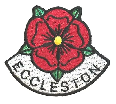 Eccleston Lancashire Cut Out Rose Embroidered Sew On Or Iron On Patch (A) • £5.99