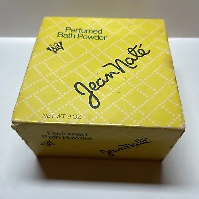 NEW Vtg Jean Naté Perfumed Bath Powder (9! Oz) W/Puff - Some Box Wear NOS • $54