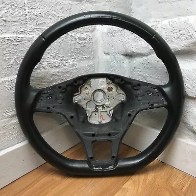 Genuine VW Golf MK7 DSG T6 Transporter Leather Flat Bottom Steering Wheel. 2E • $130.31