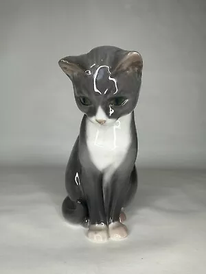 Royal Copenhagen B&G Denmark Cat Figurine 1876 KN Excellent • $79