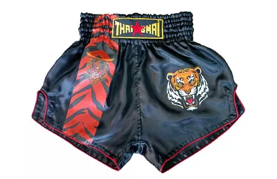 Tiger Red Muaythai Shorts Muay Thai Mma K1 UFC Kickboxing Shorts Costume Gym • $37.84