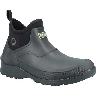 Cotswold Coleford Mens PVC Waterproof Neoprene Short Garden Shoe Wellington Boot • £33.99