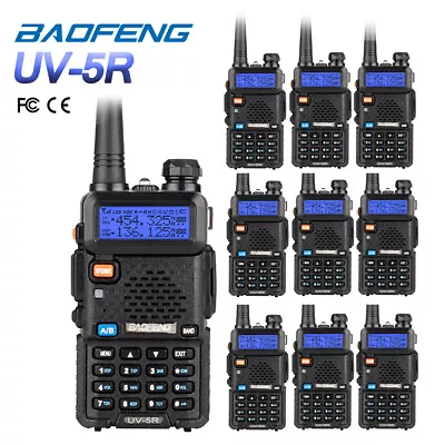 10x Baofeng UV-5R V/UHF 2m/70cm Transceiver CTCSS Dual-Dand FM Ham Two-way Radio • $193.90