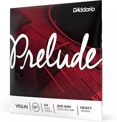 D'Addario J810 4/4H Prelude Violin String Set 4/4 Scale Heavy Tension • $19.99