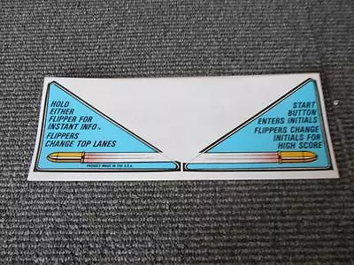 Lethal Weapon Pinball Apron Decal Set Genuine Replacement Part Trust Mr Pinball  • $49.90