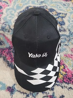 Head To Toe YALE FORKLIFTS Ballcap Hat Black Hook And Loop Strapback Checkered  • $20