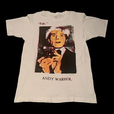 Vintage 80's Andy Warhol Fab Art Tour Concert T-Shirt M/L • $799.99
