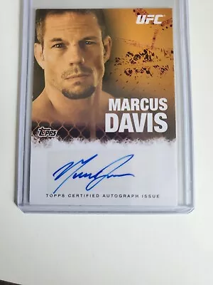 2010 Topps UFC Series 4 Fighter Auto Marcus Davis #FA-MD Auto  • $6