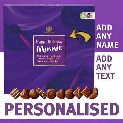 PERSONALISED Cadbury Milk Tray Box Of Chocolates (360g Double Layer) Gift Hamper • £13.99