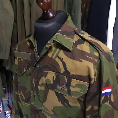 Dutch Army DPM Camo Woodland Camouflage Long Sleeve Summer Combat / Field Shirt • £12.95