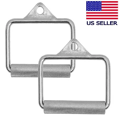 Pair Of Metal D-Handle Stirrup Cable Attachments Machine Workout Fitness • $39.99