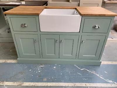 £1350 • Buy Bespoke Sink Unit With 600mm Belfast Sink And Oak Worktop