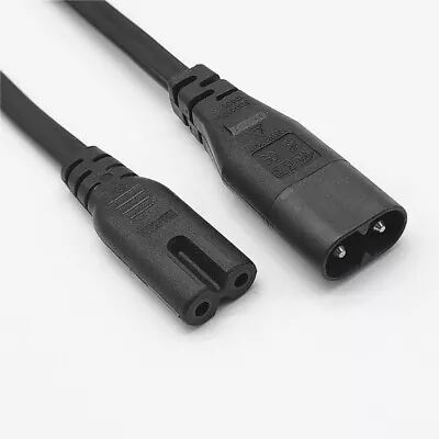 18AWG Power Extension Cable IEC C8 Male To IEC C7 Female 1m For PS4 Apple TV • £5.99