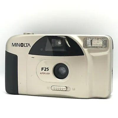 Minolta Zoom F25 Date Gold Point & Shoot 35mm Film Camera - GOOD • $27.60