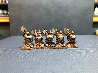 £24 • Buy OOP Citadel / Warhammer Fantasy Dwarf Bugman's Rangers On Scenic Bases