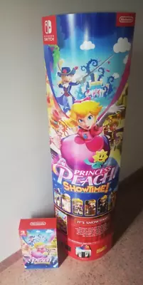 Princess Peach Showtime Store Display Standee + Big Box Promo Nintendo Switch • $179