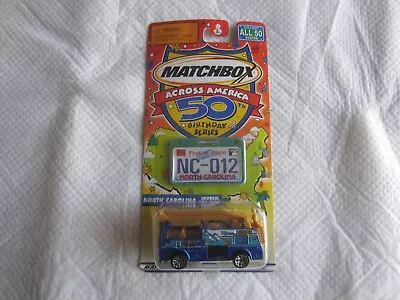 2001 Mattel Matchbox Across America North Carolina Snorkel Fire Truck NIP • $9