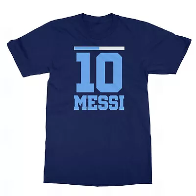 Lionel Messi 10 Argentina Colors World Soccer Fans Unisex T-Shirt • $19.99