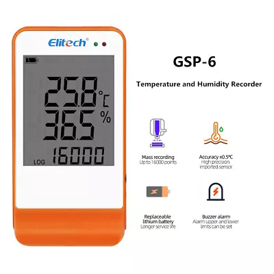 Mini Data Logger Digital USB Temperature Humidity Internal Sensor Recorder • $66.46