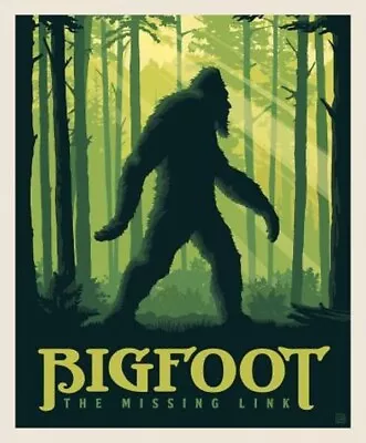 National Parks Digitally Printed 36in X 43in Bigfoot  Panel  100%  Cotton Fabric • $13.90