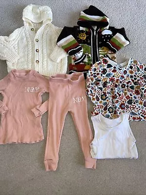 Girls Mixed Item Clothing Bundle Age 9-12 Months Cardigans Tops Leggings Vest  • £1