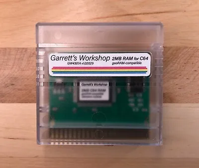 GW4301A -- 2MB RAM For Commodore 64 C64 -- GeoRAM Compatible -- Incl. Case • $45