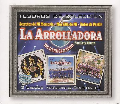 La Arrolladora Banda El Limon De Rene Camacho Tesoros 3CD BOx Set Caja De 3CD • $13.99