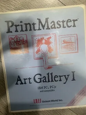 PrintMaster Art Gallery I IBM PC PC Jr And Compatibles-Unison World • £48.26