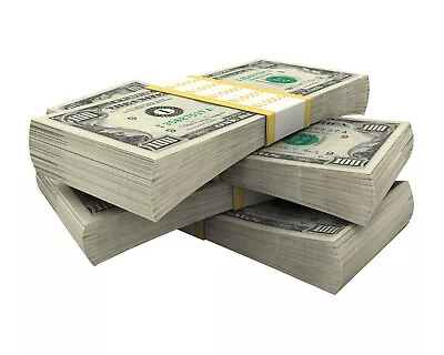$19.99 • Buy MONEY STACK Wall Print Photo Poster Hundred Dollar Bills Benjamins Cash