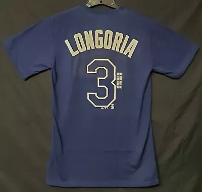 Evan Longoria Tampa Bay Rays Majestic Name & Number MLB T-Shirt Adult CLEARANCE • $12.99