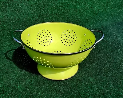 VTG Lime Green 10  Colander Strainer W/handles Dishwasher Safe  • $14.67