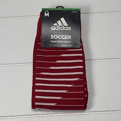 Adidas Soccer Team Speed II Socks Climalite Formotion NWT Size M Red • $9.07