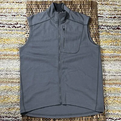 IBEX Australian Merino Wool Full Zip Vest Grey Men’s Size Large L • $114.95