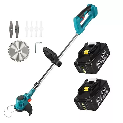 Lawn Mower For Makita Cordless Electric Cordless + 2*18V 6.0Ah Lithium Battery • £109.99