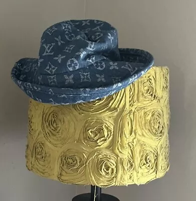 Louis Vuitton Blue Denim Bucket Hat • $325