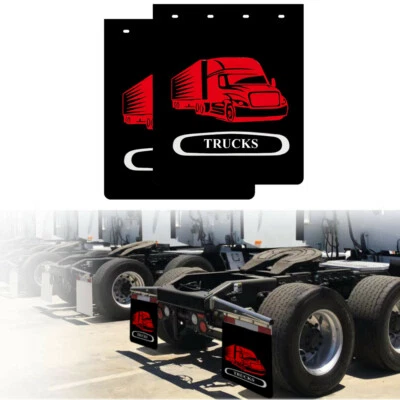 $59.99 • Buy 2Pcs 24 X30  For Trailer Truck Semi-truck Heavy Duty Rubber Mud Flaps Mudguards