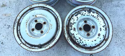 $148.18 • Buy VW Steel Rims (2) 13X5.5 75-98 Mk1 Mk2 Mk3 Golf Jetta Rabbit GTI Pickup