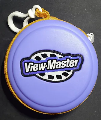 VIEW-MASTER Blue Hard Shell Zippered Storage Carry Case - Holds 50 Reels • $19.99