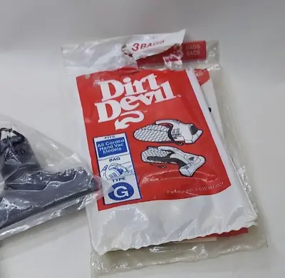 $63.85 • Buy Dirt Devil Royal Ultra Hand Handheld Vacuum Red  W/ Box 5 Bags Attachment