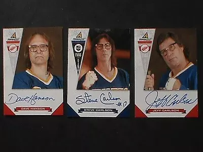 $149.99 • Buy Lot Of 3 Auto 11-12 Pinnacle Fans Of The Game Hanson Brothers  Slap Shot Movie