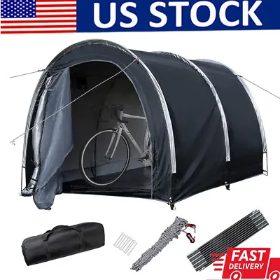 Bike Storage Shed Bike Cover Tent Portable Outdoor Patio Garage Storage Shelter • $104.39