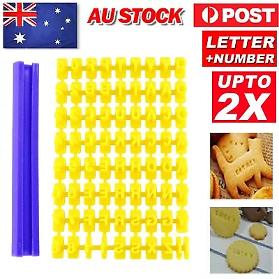 $9.99 • Buy Fondant Cake Alphabet Letter Cookies Biscuit Stamp Embosser Mold Cutter Decor AU