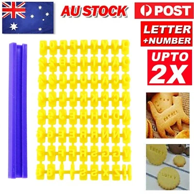 $9.99 • Buy Fondant Cake Alphabet Letter Cookies Biscuit Stamp Embosser Mold Cutter Decor AU