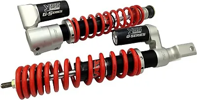 Pair Of Racing Yss Vespa Px Pe 125 150 200 Disc Adjustable Gas Shock Absorbers • £211.51